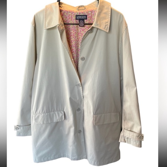 Lands' End Jackets & Blazers - Vintage 100% Cotton Lands End Rain Coat